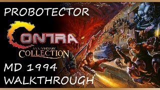 CONTRA ANNIVERSARY COLLECTION PROBOTECTOR MEGA DRIVE 1994 WALKTHROUGH [upl. by Aenet724]