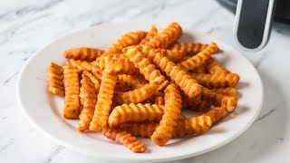 Air Fryer Frozen Crinkle Cut Fries with Time amp Temp [upl. by Yrallam]