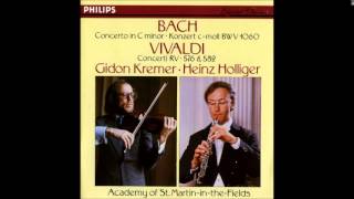 JS Bach Concerto for Violin and Oboe in C minor BWV 1060 Kremer Holliger [upl. by Aham]