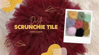 DIY Tulle Scrunchie  How To Make a Ruffle Scrunchie  Tutorial Scrunchie Tile scrunchiestyles [upl. by Verneuil]