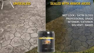 How To Apply the Armor AR350 Solvent Based Acrylic Sealer to Concrete and Pavers [upl. by Neidhardt]