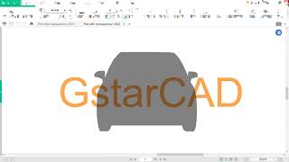 GstarCAD 2022  Plot with transparency Improvement [upl. by Manny]