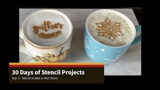 Your company logo on a coffee stencil  a quick video [upl. by Sinai427]