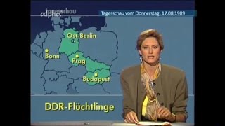 Vor 25 Jahren TVBerichte Teil 2 über quotDDRWendequot in quotTAGESSCHAUquot vom 1508 bis 31081989 [upl. by Cock]