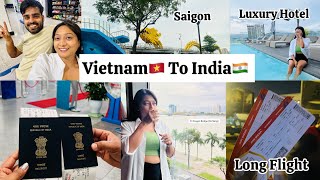 Luxury Hotel Tour In Vietnam Saigon  Vietnam to India Flight ✈️  Saigon City Vietnam Airport 🇻🇳 [upl. by Jonas364]