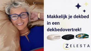 Makkelijk een dekbedovertrek om je dekbed  Hoe moet je je bed opmaken  Lifehack  Simpel en snel [upl. by Ennovyhs743]