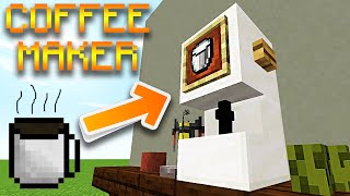 How to make WORKING COFFEE MACHINE in Minecraft 1161 EASY [upl. by Waller]