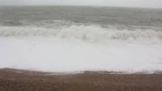 Chesil Cove Gale Force Winds 231124 [upl. by Yeltneb]