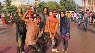 Did we just play HOLI in Pakistan  FunFairCarnival21  Rawalpindi Medical University [upl. by Hinman]