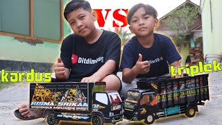 triplek vs kardus miniatur truk oleng srikandi [upl. by Ursas]