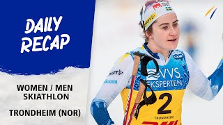 Andersson and Klaebo share top honours in Trondheim day 2  FIS Cross Country World Cup 2324 [upl. by Llamaj]