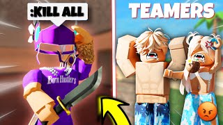 BEATING TEAMERS with ADMIN COMMANDS in MM2 😂 Murder Mystery 2 Voice Chat [upl. by Florine]