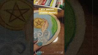 Testando giz pastel oleoso da PenteldoBrasil 🖍️ oilpastel review art tarot draw fy shorts [upl. by Oryaj]