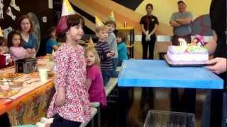 Mckennas 5th birthday party 12212012 happy birthday song [upl. by Atinniuq]