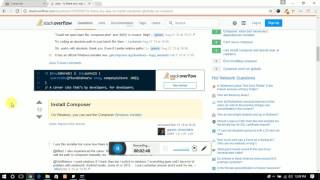 how to install composer in window and make it global  step by step php [upl. by Urana]