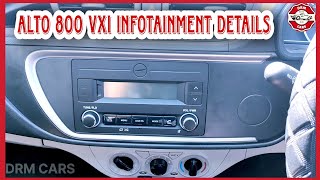 Alto 800 VXI 2022 Infotainment Details  Alto 800 Sound system [upl. by Liscomb]