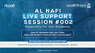 🔴LIVE  Al Nafi Live Support Session 002 [upl. by Negyam]