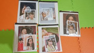 unboxing seasons greetings 2022 photo pack shinee red velvet nct aespa [upl. by Adnamaa]