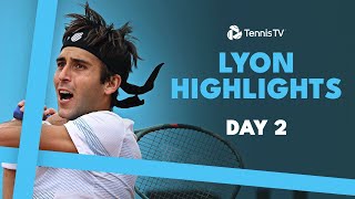 Rinderknech vs Evans THRILLER Etcheverry Battles ATP Tour Debutant  Lyon 2024 Highlights Day 2 [upl. by Tildie]