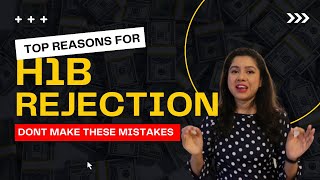 Most common reason for H1B visa rejection  Avoid these mistakes in H1B [upl. by Shani122]