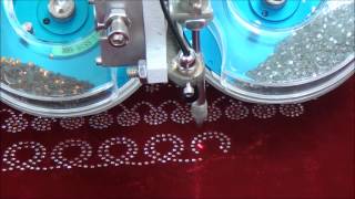 Automatic 2 Colour Rhinestone Hotfix Setting Machine [upl. by Lucky]