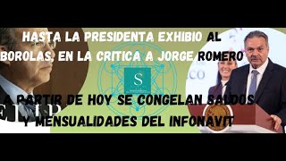 APARTIR DE HOY SE CONGELAN SALDOS DEL INFONAVITSHEINBAUM EXHIBE QUE HASTA CALDERÓN CRITICA A JROME [upl. by Shanks]