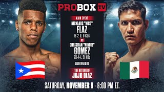 🔴 LIVE Return of IBF Super Featherweight Champion JOJO DIAZ  ProBox TV Presents Contender Series [upl. by Ahsaten]