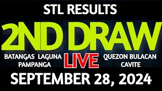 Stl Result Today 2nd draw September 28 2024 STL Batangas Live [upl. by Mozart]