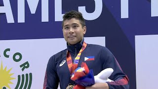 James Deiparine sets new SEA Games record  2019 SEA Games [upl. by Joachima419]