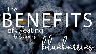 The benefits of eating delicious blueberries [upl. by Rodama]