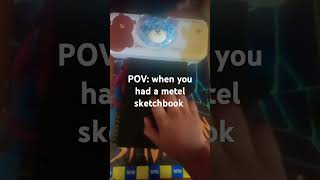 Metal sketchbook ASMR shortscomedyfunny [upl. by Bouchier]