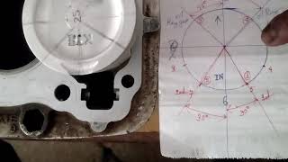 piston ring installation with drawing bike Honda shine [upl. by Oiliruam194]