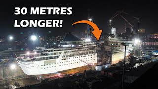 THE EXTENSION of a CRUISE SHIP  Balmoral at BlohmVoss  CINEMATIC TIMELAPSE [upl. by Gypsie]