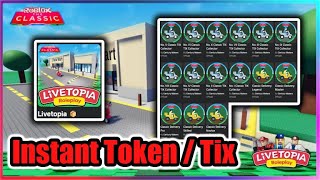 EVENT THE CLASSIC in Livetopia Script  Instant Get Tokens  Tix Get BADGE [upl. by Llerrot]