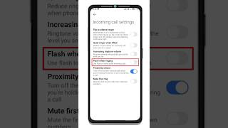 How to enable use flash to notify about incoming calls  All poco phone shorts [upl. by Neehsar]