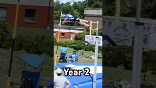 7 Year Polevault Progression [upl. by Pinebrook]