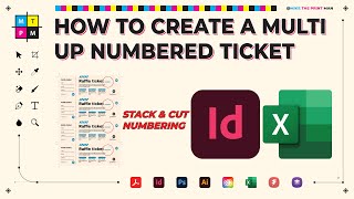 How to Create MultiUp Numbered Tickets in Adobe InDesign [upl. by Cicily684]