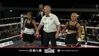 Jamillette Janitza Vallejos vs Sherriee Barnes at VIPs Rainton Arena Show on 4 May 2024 [upl. by Annaiv]