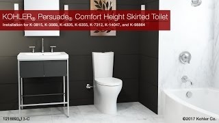 Installation  Persuade Comfort Height Skirted Toilet [upl. by Aimerej808]