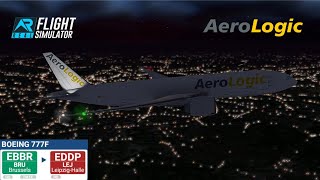 RFS  Real Flight Simulator  Brussels to Leipzig  AeroLogic  full flight [upl. by Carrelli]