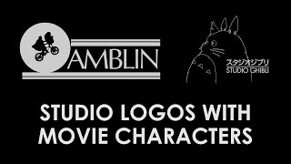 Movie Studio Logos with Movie Characters [upl. by Edia]