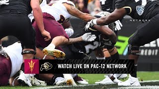 Halftime Highlights Arizona State No 21 Colorado tied 1414 [upl. by Dinnie]