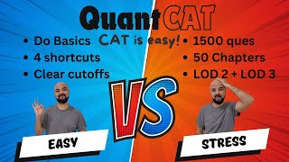 CAT Quant IIMs Cutoffs Clear with ✔️ Only Basics ❌ No 1500 Questions ❌ 50 Chapters ❌ LOD 3 [upl. by Elyag]