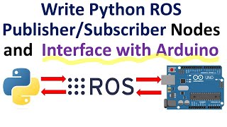 Write Python ROS Robot Operating System PublisherSubscriber Nodes and Interface with Arduino [upl. by Aleksandr574]