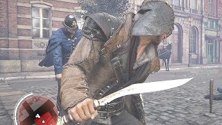 Assassins Creed Syndicate Jacob Frye vs Police Massive Multi Kill Rampage amp Saving Darwin [upl. by Aubreir]