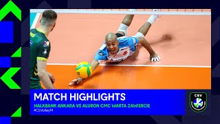 Highlights  Halkbank ANKARA vs Aluron CMC Warta ZAWIERCIE  CEV Champions League Volley 2023 [upl. by Lorusso]