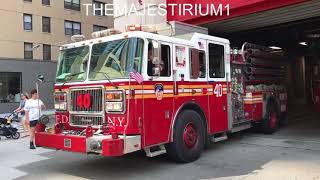 FDNY RESPONDING COMPILATION 82 FULL OF BLAZING SIRENS amp LOUD AIR HORNS THROUGHOUT NEW YORK CITY [upl. by Arihsaj595]