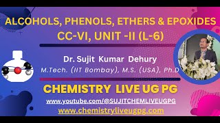 ALCOHOLS PHENOLS ETHERS LECTURE 6 CC VI UNIT II SEM III [upl. by Addie]