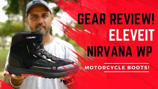 Gear Review Eleveit Nirvana WP Motorcycle Boots  They Look Like Sneakers [upl. by Adialeda996]