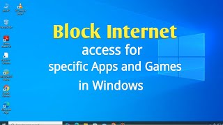 How to block internet access for specific apps in windows Malayalam techmediacentre [upl. by Etezzil749]